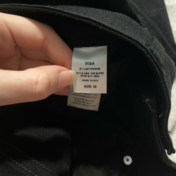 MISA Los Angeles Super Star Slit Jeans - Picture 9 of 9